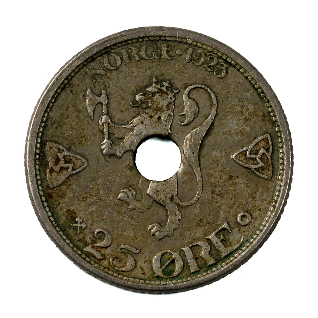 Norway 1923 25 Ore VF-EF (VF30)