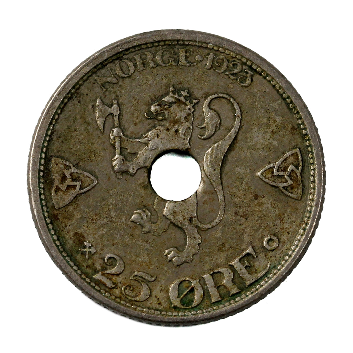 Norway 1923 25 Ore VF-EF (VF30)