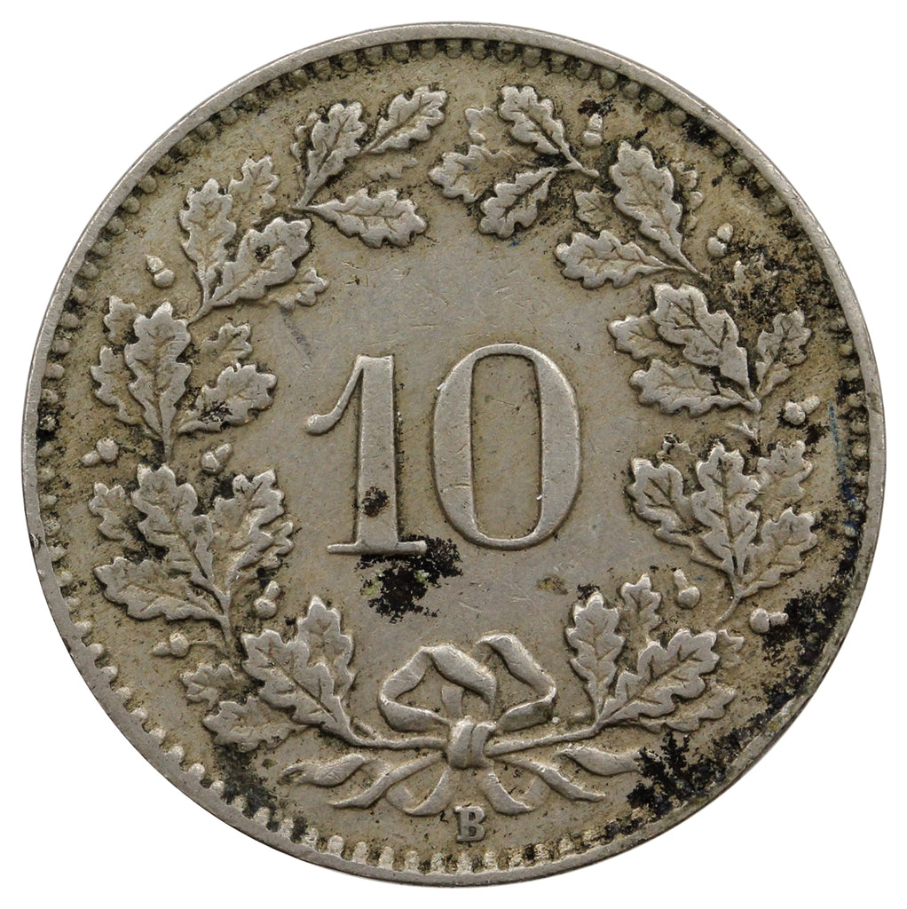 Switzerland 1927B 10 Rappen Extra Fine (EF40)