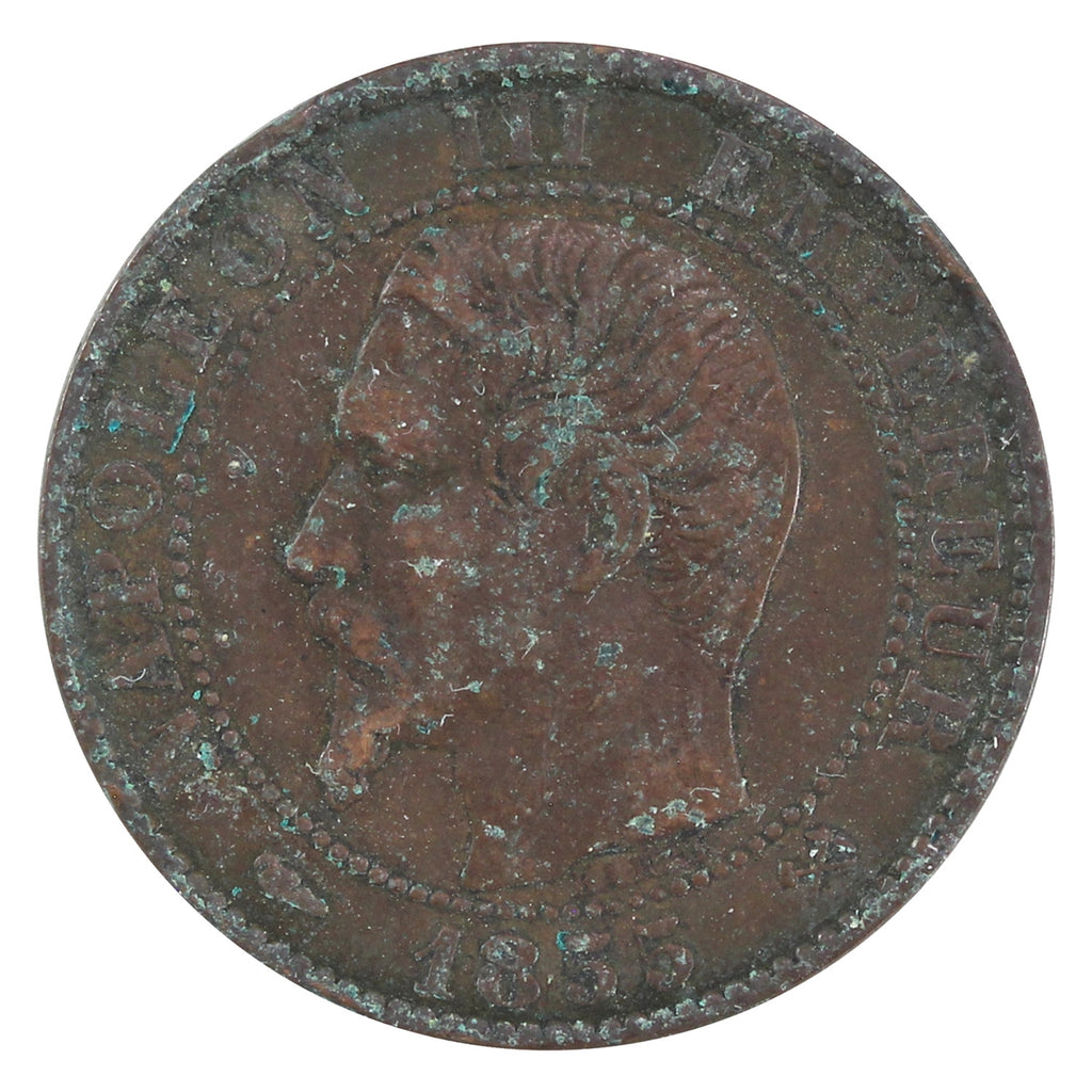 France 1855B 5 Centimes Extra Fine (EF-40)
