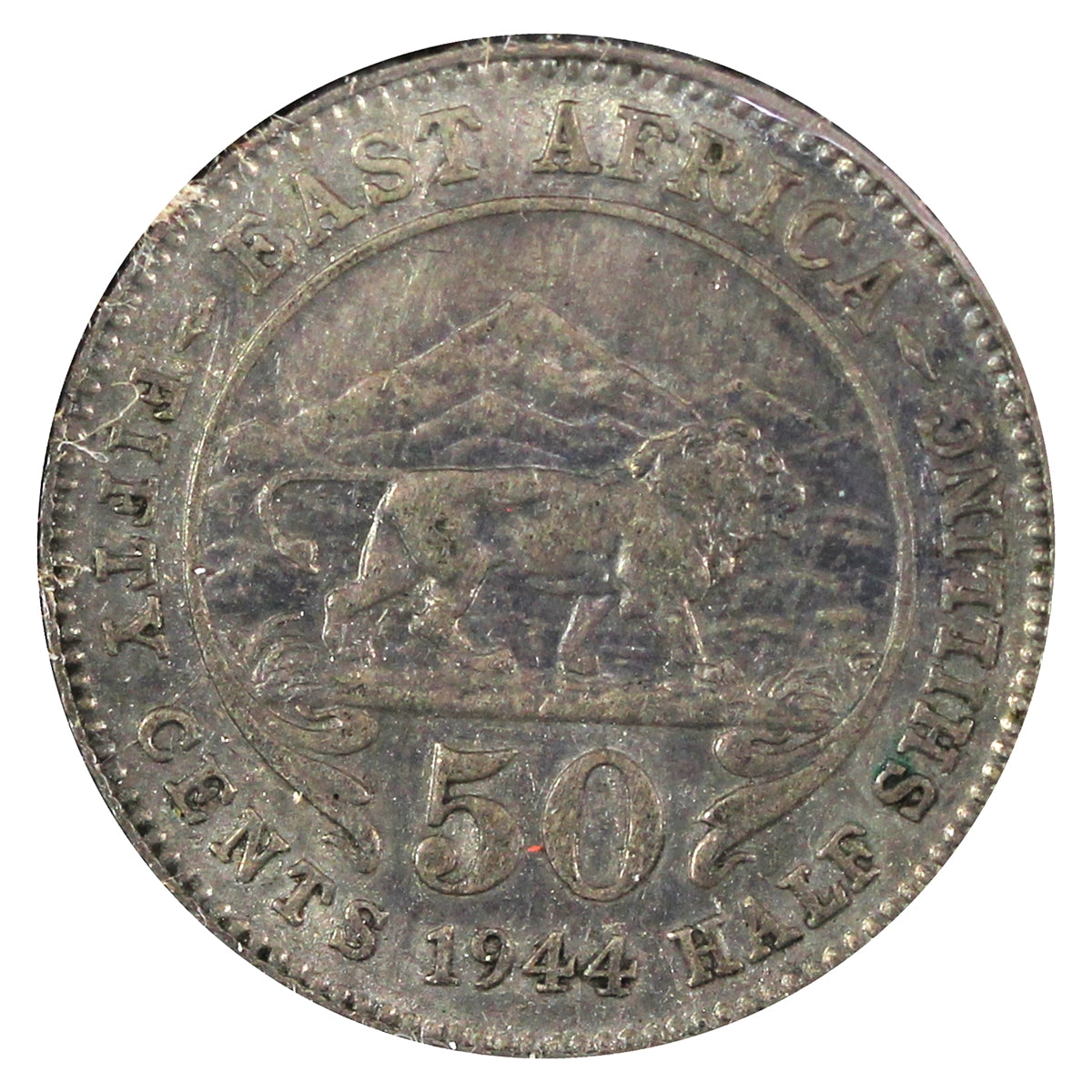 East Africa 1944SA 50 Cents Extra Fine (EF40)