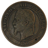 France 1862K 10 Centimes Extra Fine (EF40)