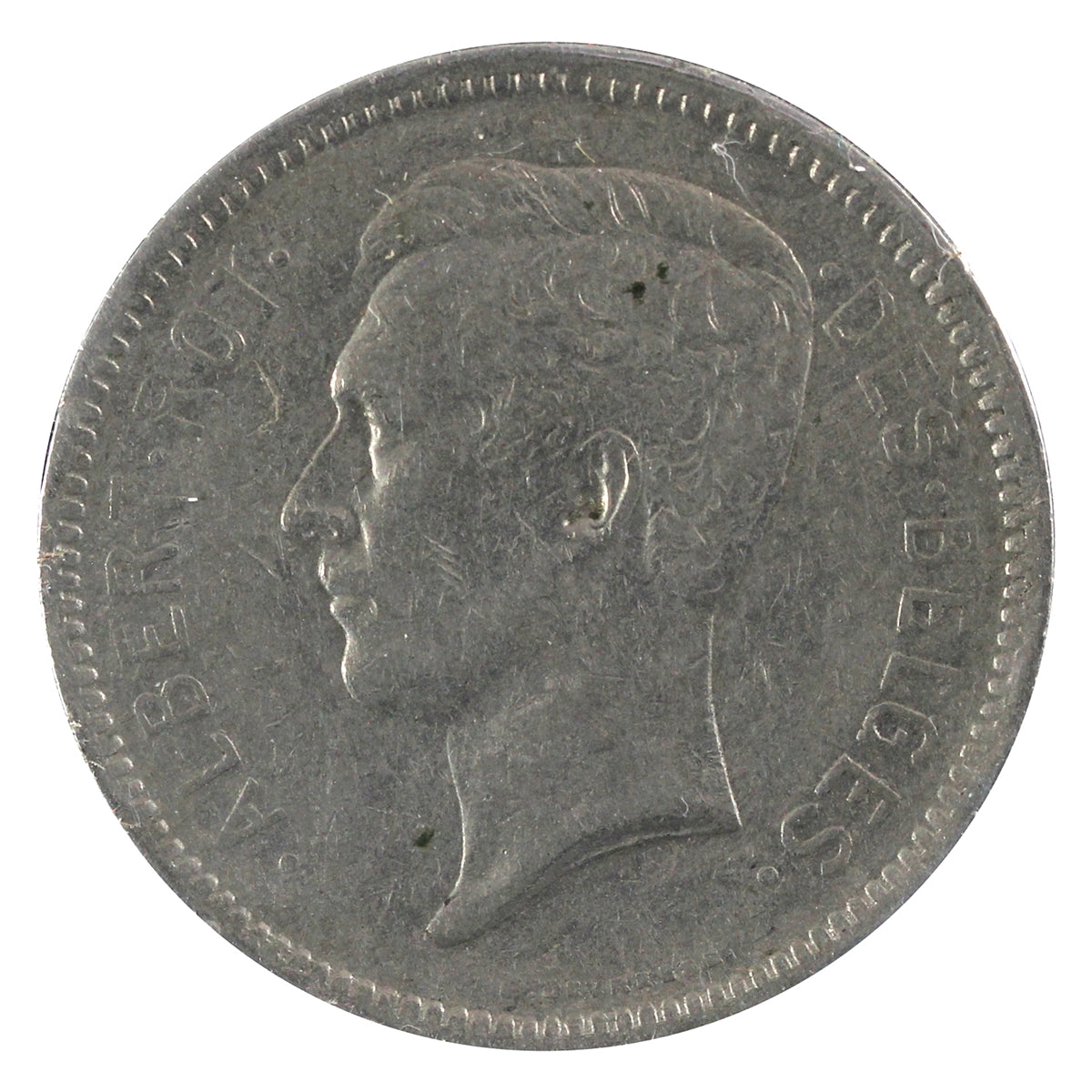 Belgium 1931 French 5 Francs Extra Fine (EF40)