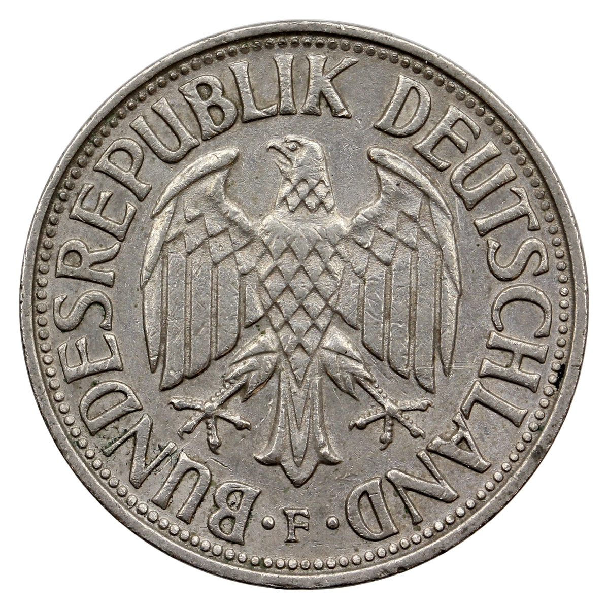 Germany 1968F Mark Extra Fine (EF40)