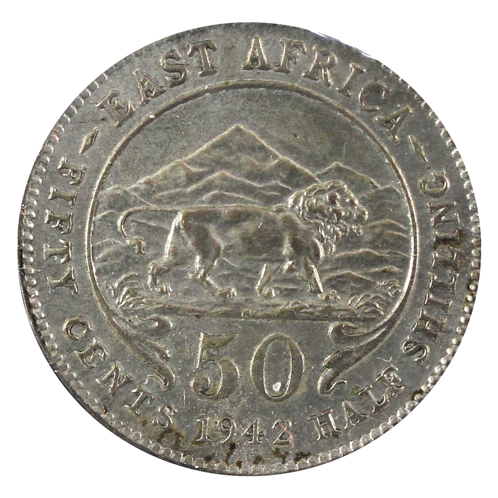East Africa 1942H 50 Cents Extra Fine (EF40)