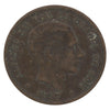 Spain 1877 OM 5 Centimos Almost Uncirculated (AU50) $