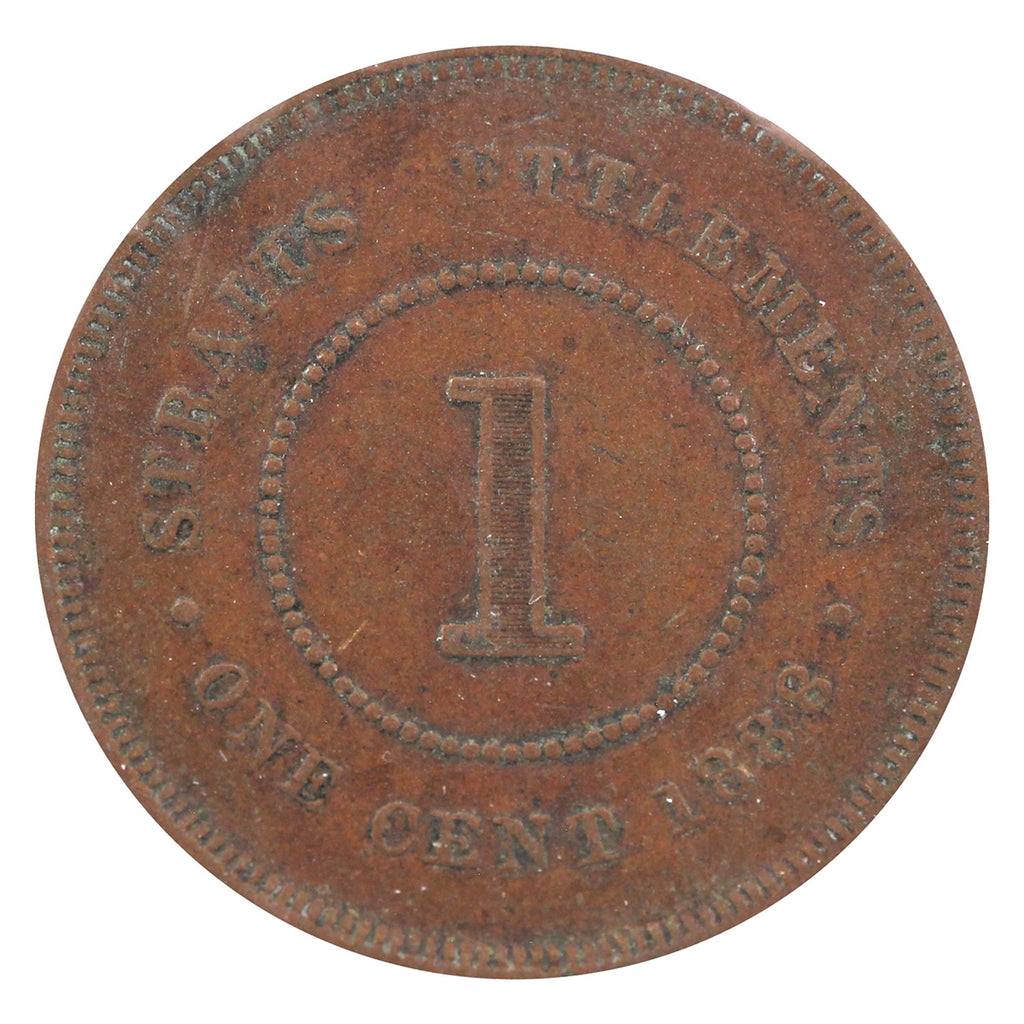 Straits Settlements 1888 Cent VF-EF (VF30) $