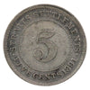 Straits Settlements 1891 5 Cents Very Fine (VF20)