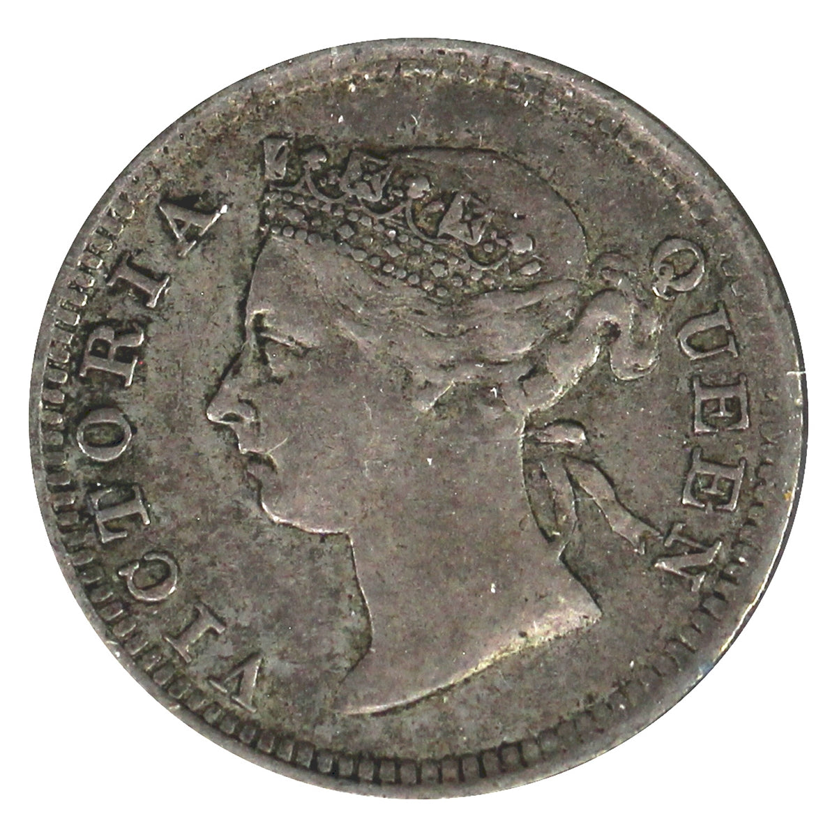 Straits Settlements 1898 5 Cents Extra Fine (EF40)