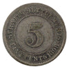 Straits Settlements 1898 5 Cents F-VF (F15)