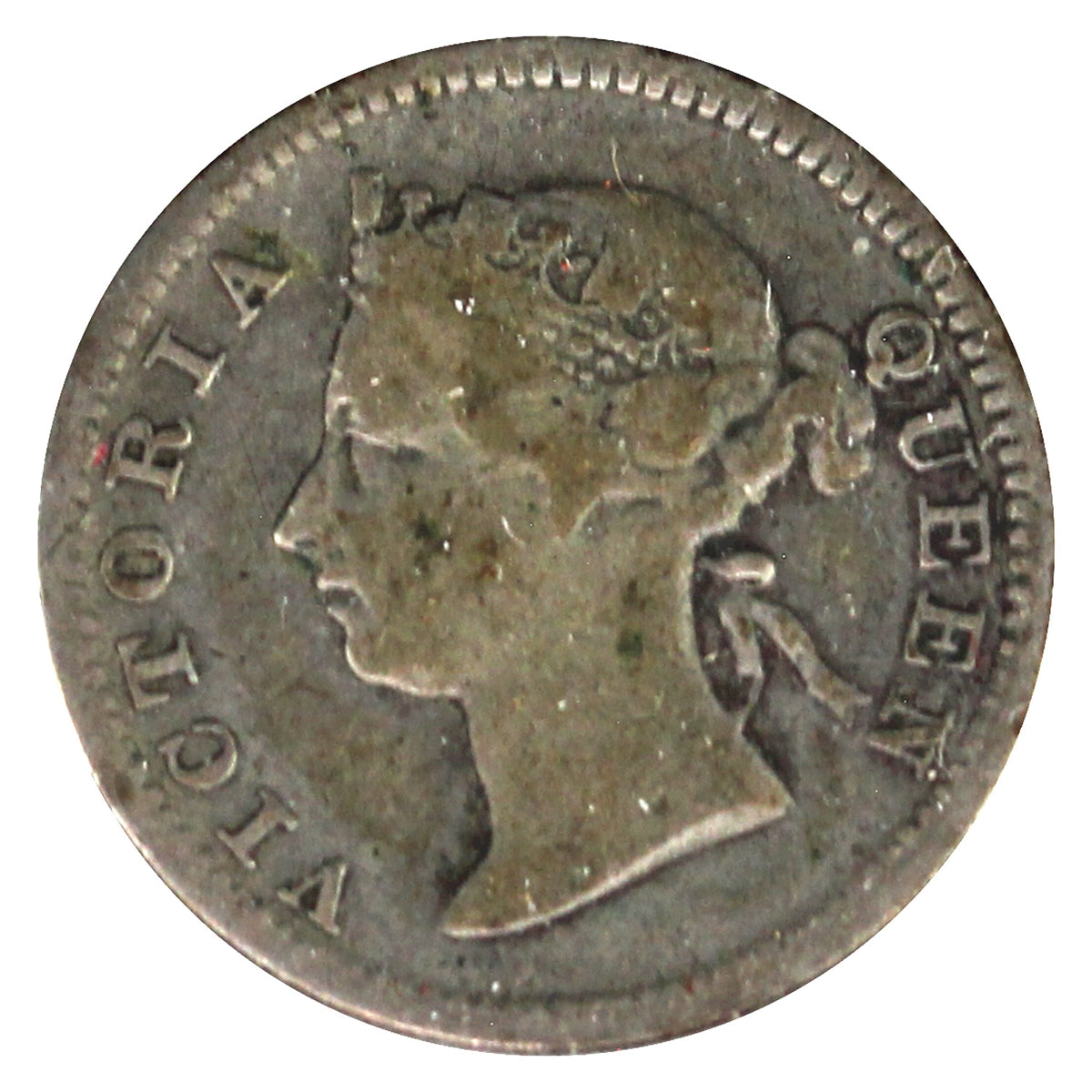 Straits Settlements 1898 5 Cents F-VF (F15)