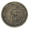 Straits Settlements 1901 5 Cents F-VF (F15)