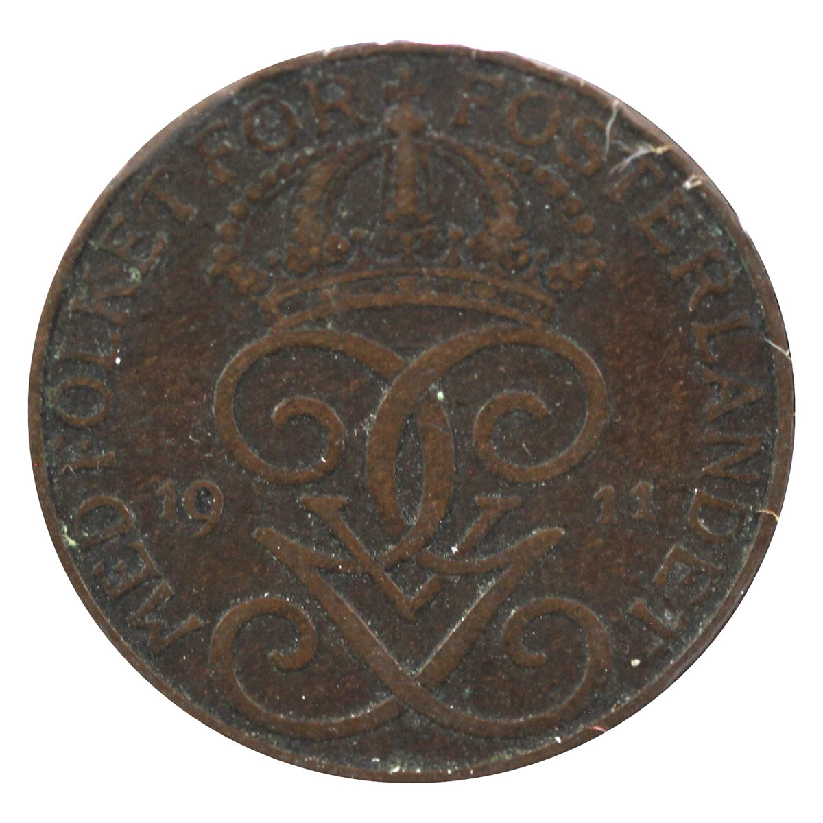 Sweden 1911 5 Ore VF-EF (VF30)