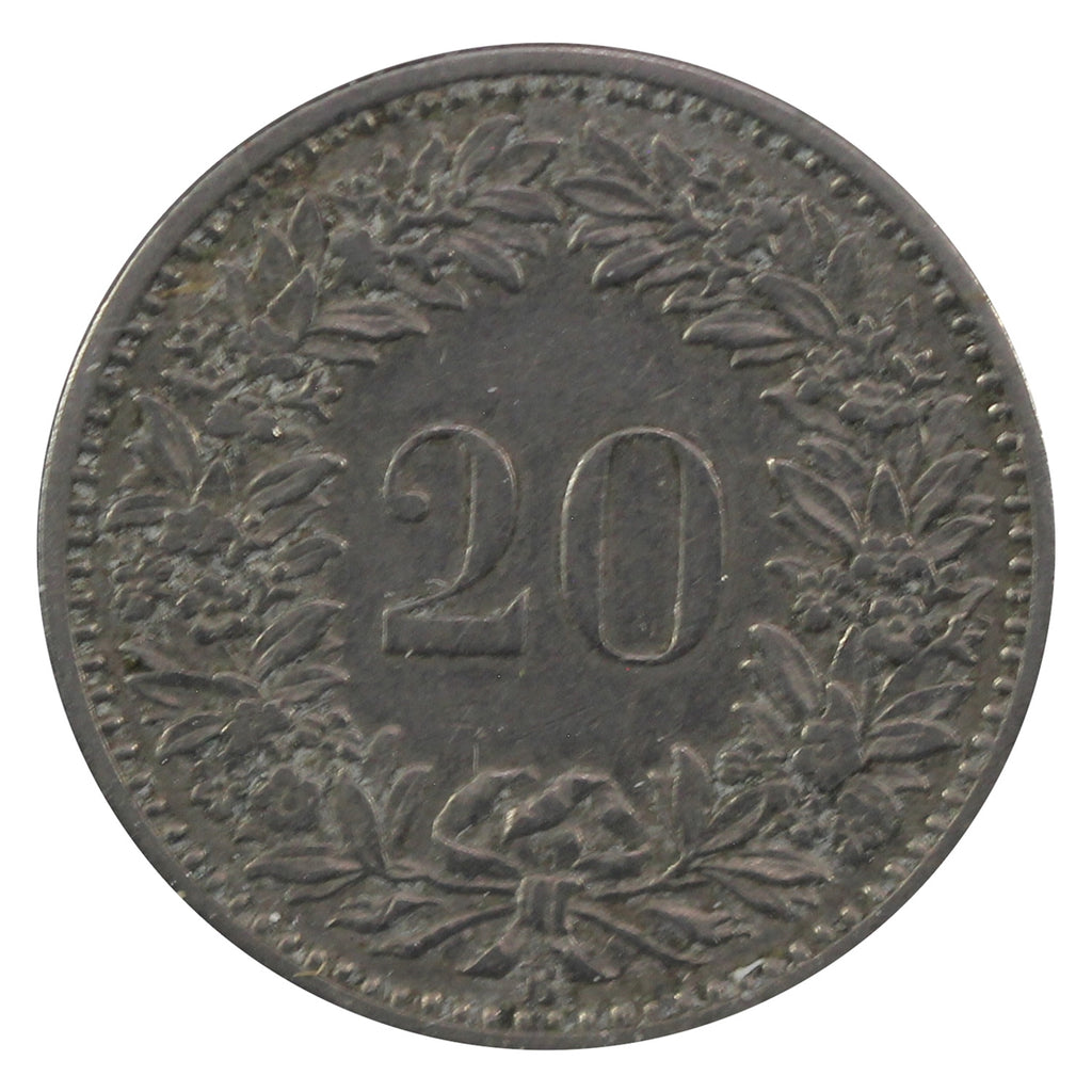 Switzerland 1884B 20 Rappen Extra Fine (EF40)