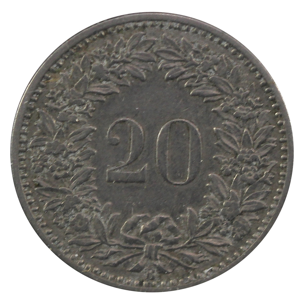 Switzerland 1884B 20 Rappen Extra Fine (EF40)