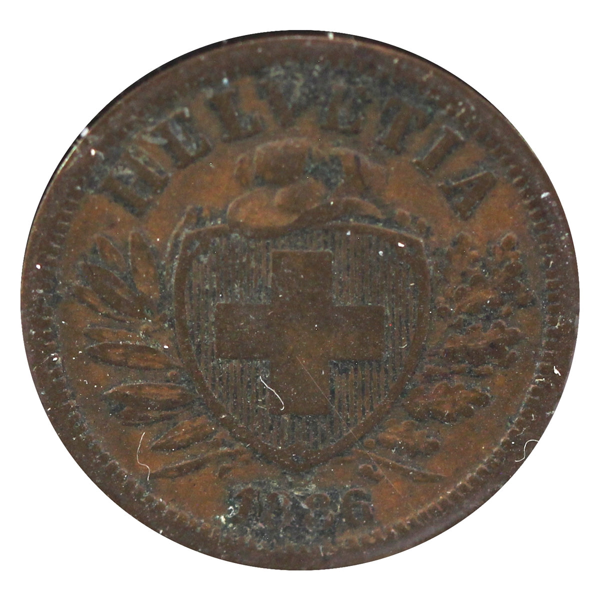 Switzerland 1886B 2 Rappen VF-EF (VF30)