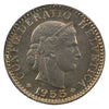 Switzerland 1953B 20 Rappen Uncirculated (MS60)