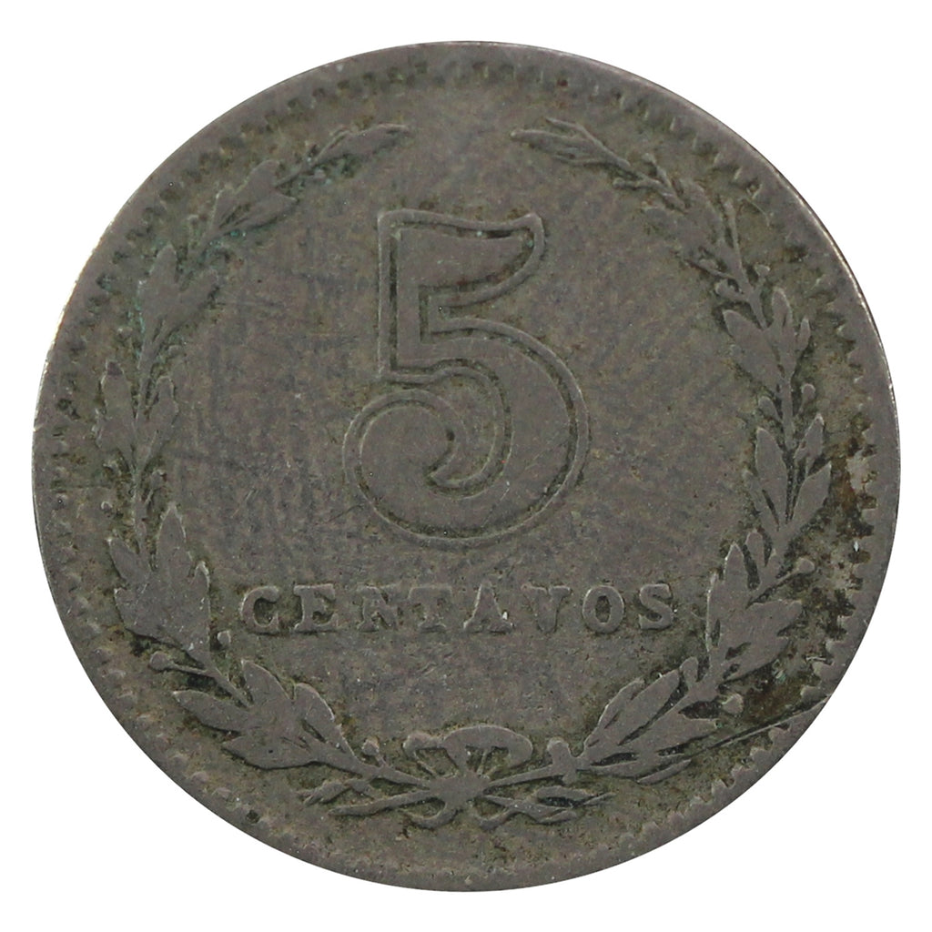 Argentina 1908 5 Centavos Very Fine (VF20)
