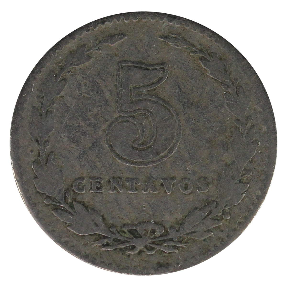 Argentina 1909 5 Centavos Very Fine (VF-20)