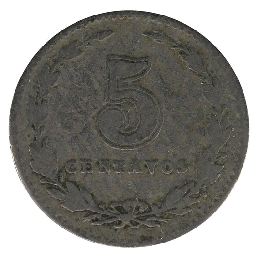 Argentina 1909 5 Centavos Very Fine (VF-20)