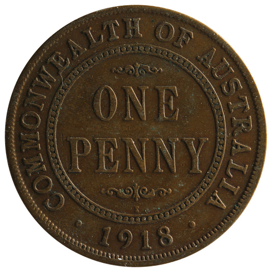 Australia 1918 Penny Very Fine (VF-20)