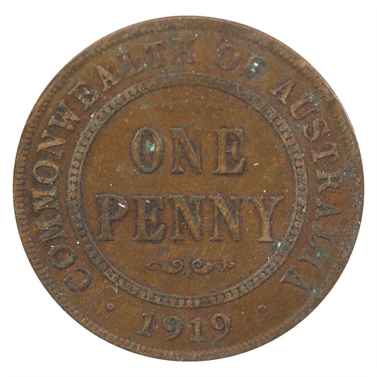 Australia 1919 Penny Extra Fine (EF-40)
