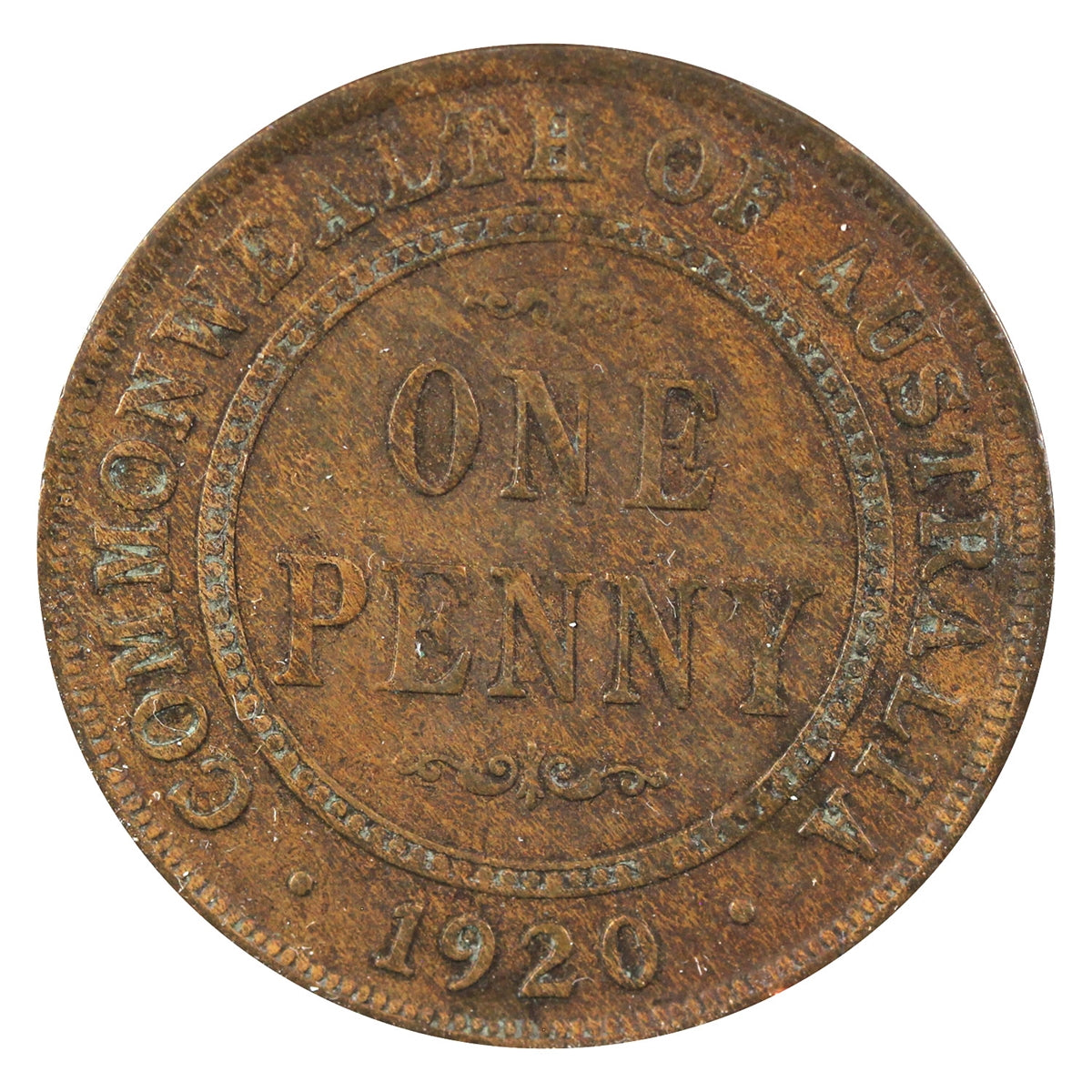 Australia 1920 Penny Extra Fine (EF-40) $