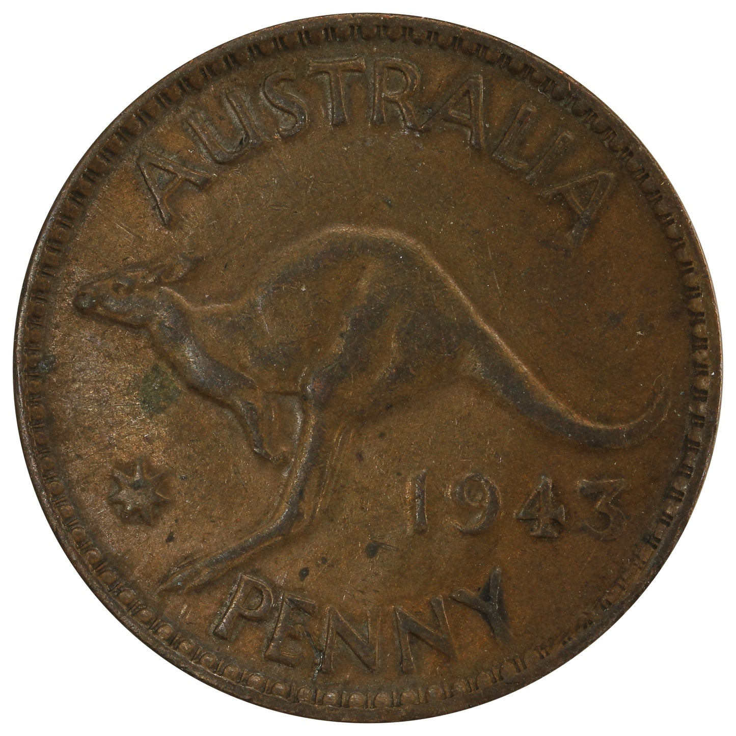 Australia 1943 Penny Extra Fine (EF40)