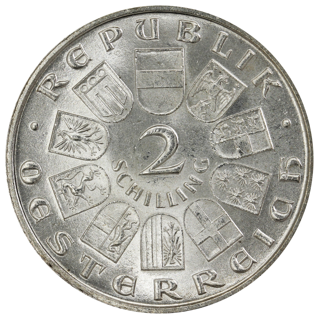 Austria 1932 Ignaz Seipel 2 Schilling Brilliant Uncirculated (MS63)