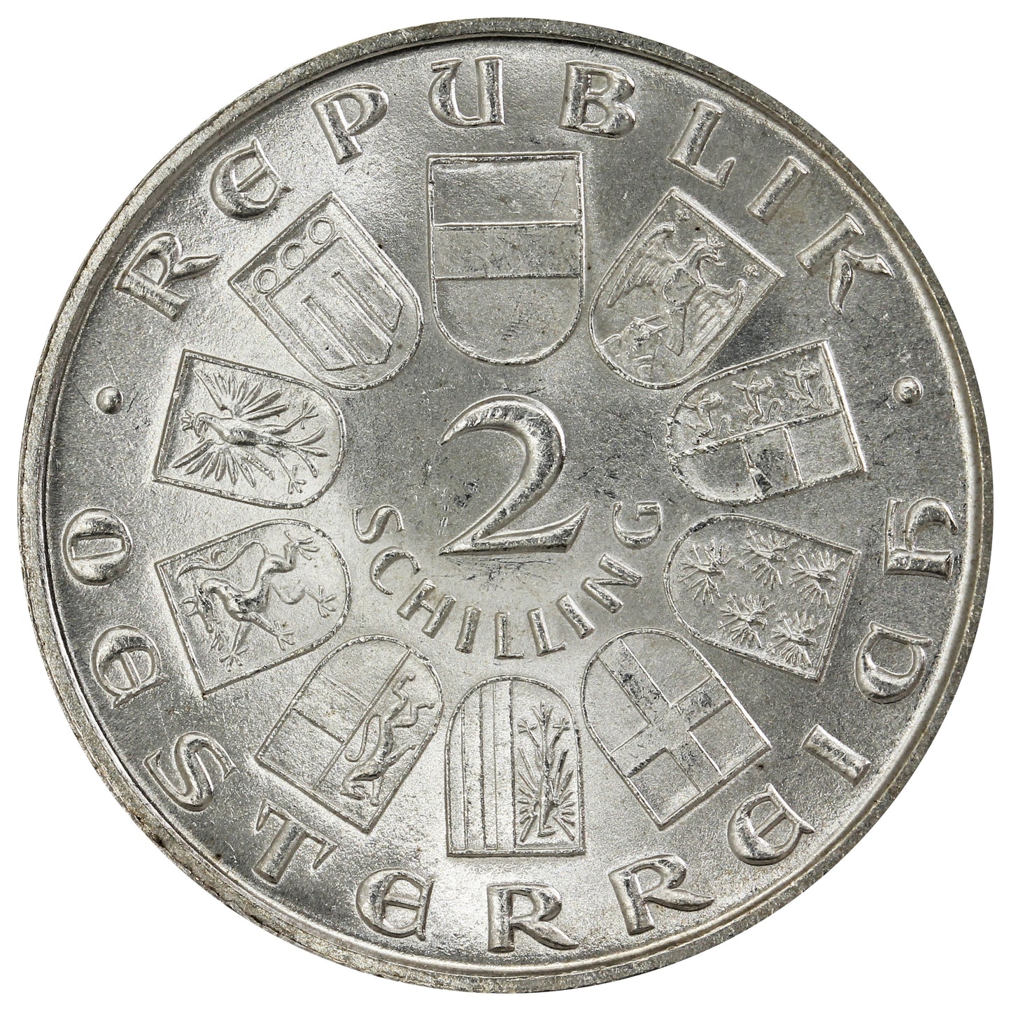 Austria 1932 Ignaz Seipel 2 Schilling Brilliant Uncirculated (MS63)