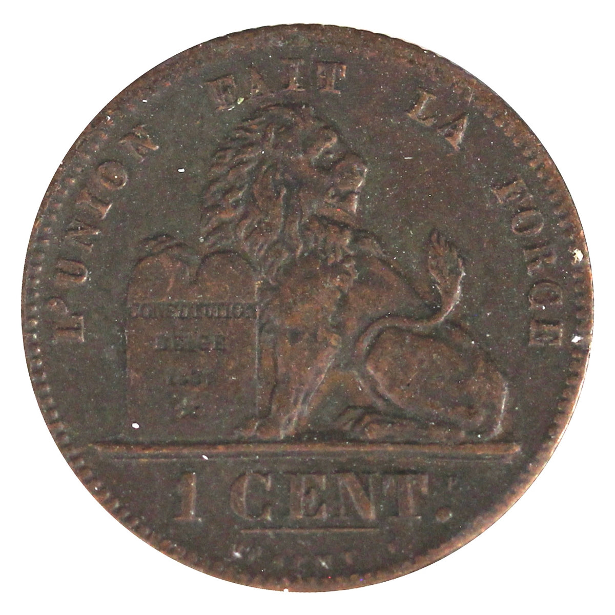 Belgium 1862 Centime Extra Fine (EF-40)