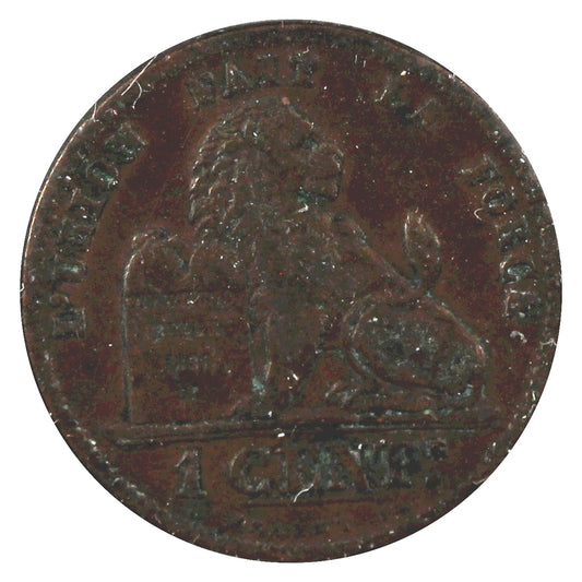 Belgium 1875 Centime Extra Fine (EF-40)
