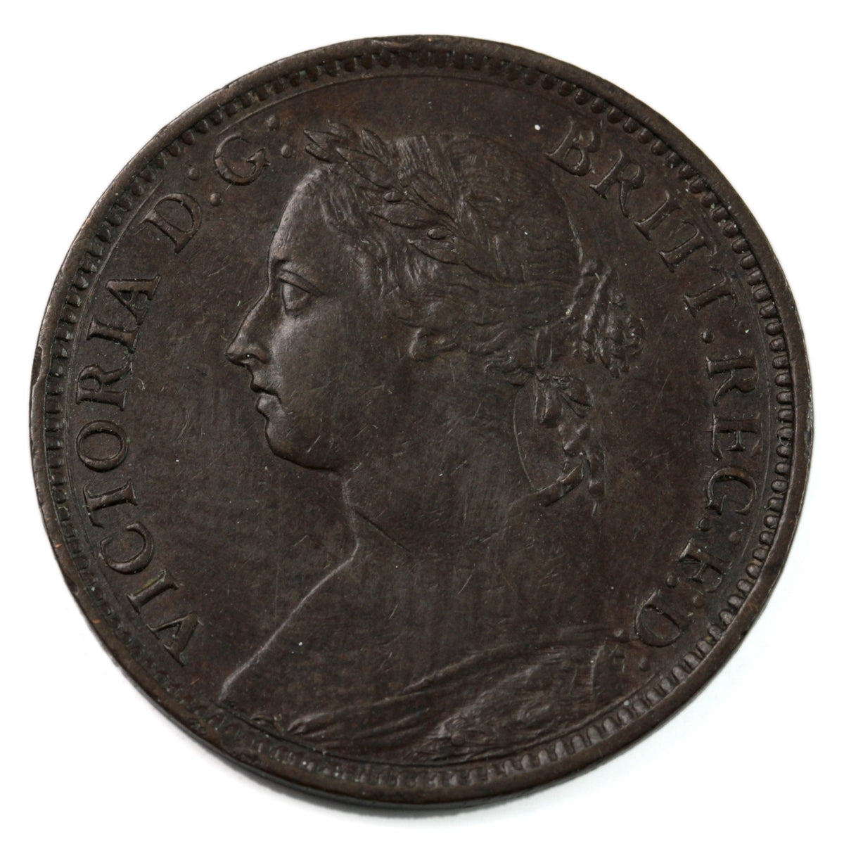 Great Britain 1891 Farthing Almost Uncirculated (AU50) $