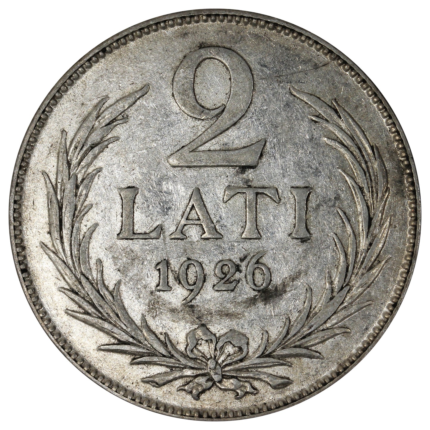 Latvia 1926 2 Lati Extra Fine (EF40)