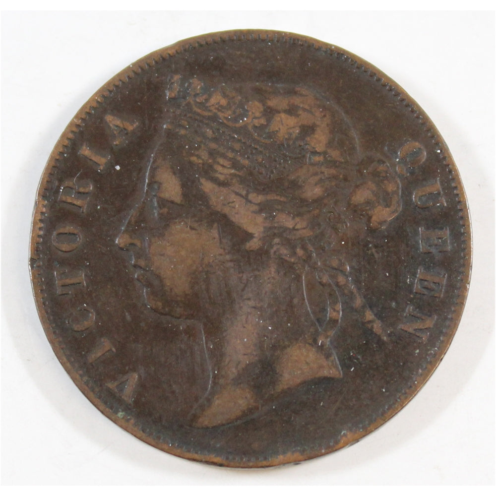 Straits Settlements 1884 Cent Very Fine (VF20)