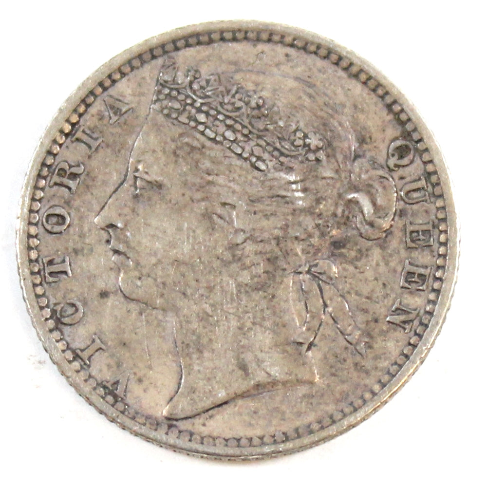 Straits Settlements 1891 10 Cents Very Fine (VF20)