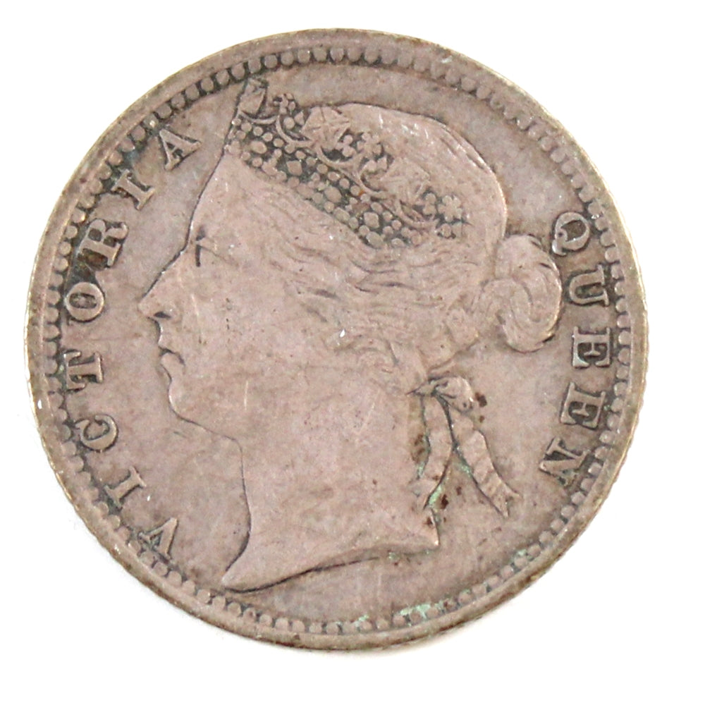 Straits Settlements 1895 10 Cents Very Fine (VF20)