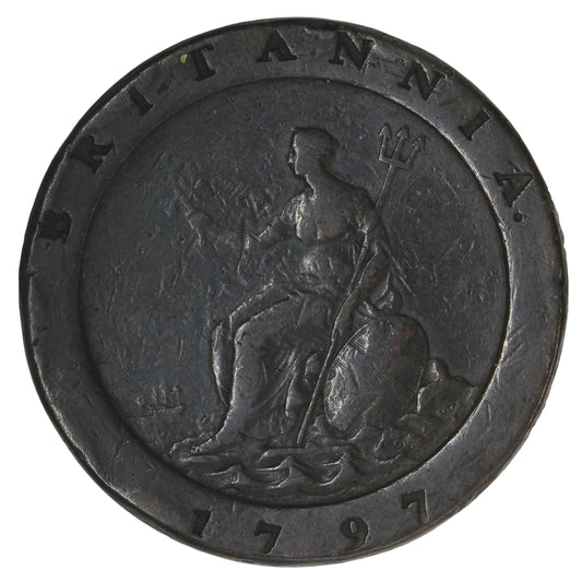 Great Britain 1797 George III 2 Pence Very Fine (VF20) $