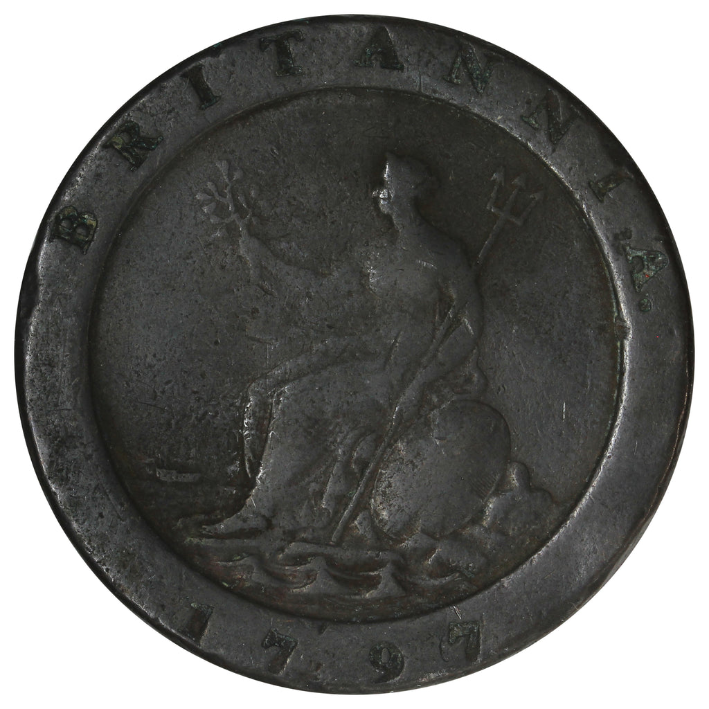 Great Britain 1797 George III 2 Pence F-VF (F15) (L)