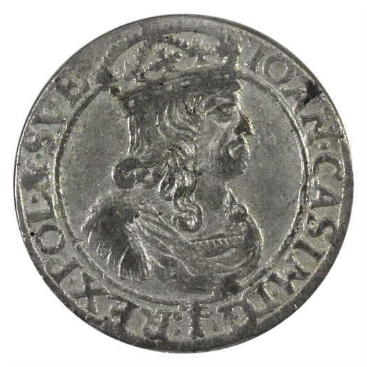 Poland 1600TLB Johann Casimir 6 Groszy EF-AU (EF-45) $