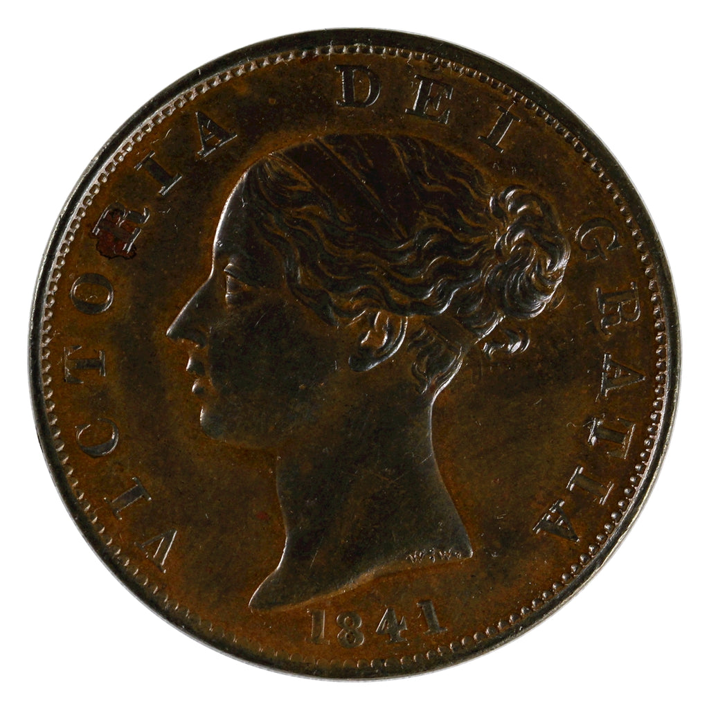 Great Britain 1841 1/2 Penny Uncirculated (MS60) $