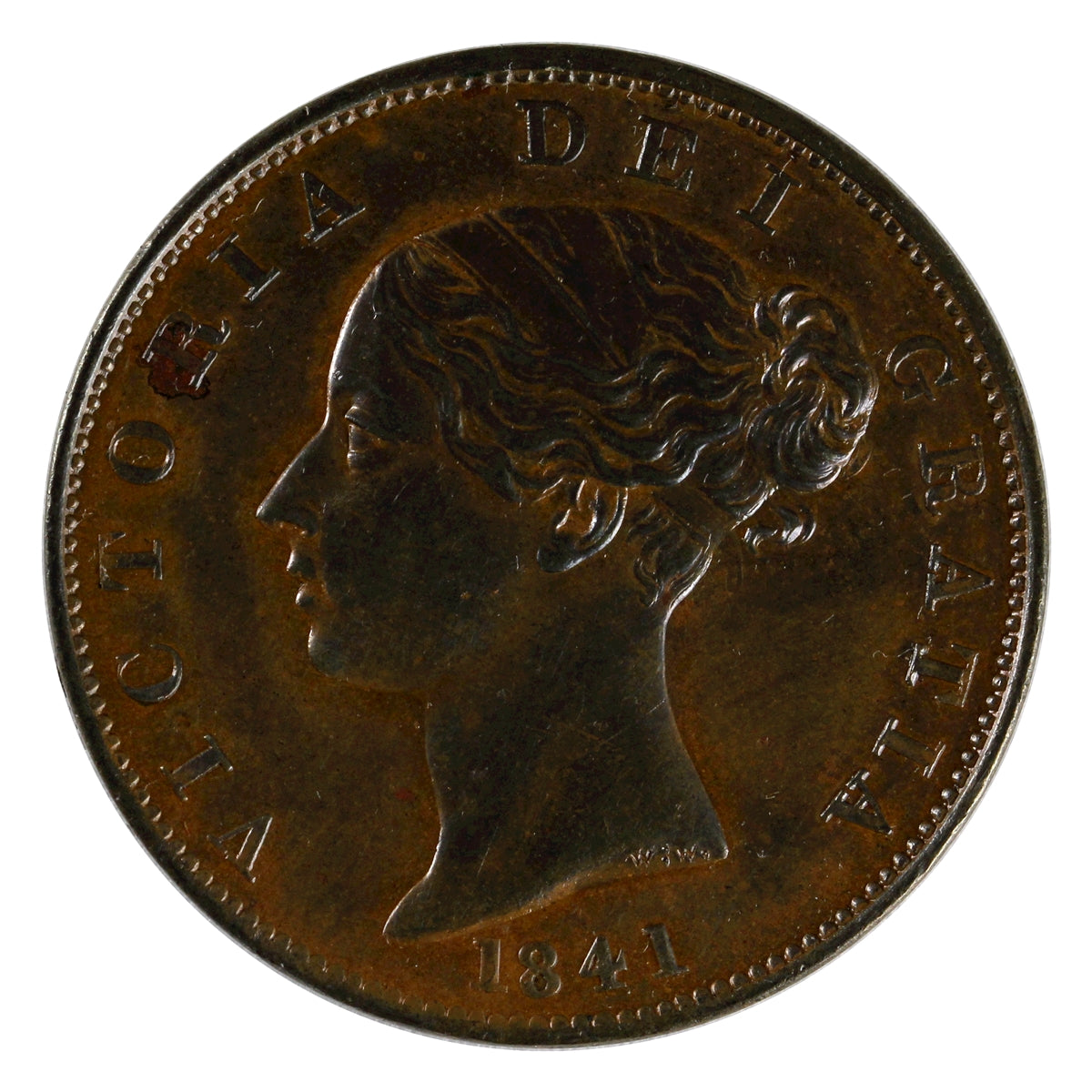 Great Britain 1841 1/2 Penny Uncirculated (MS60) $