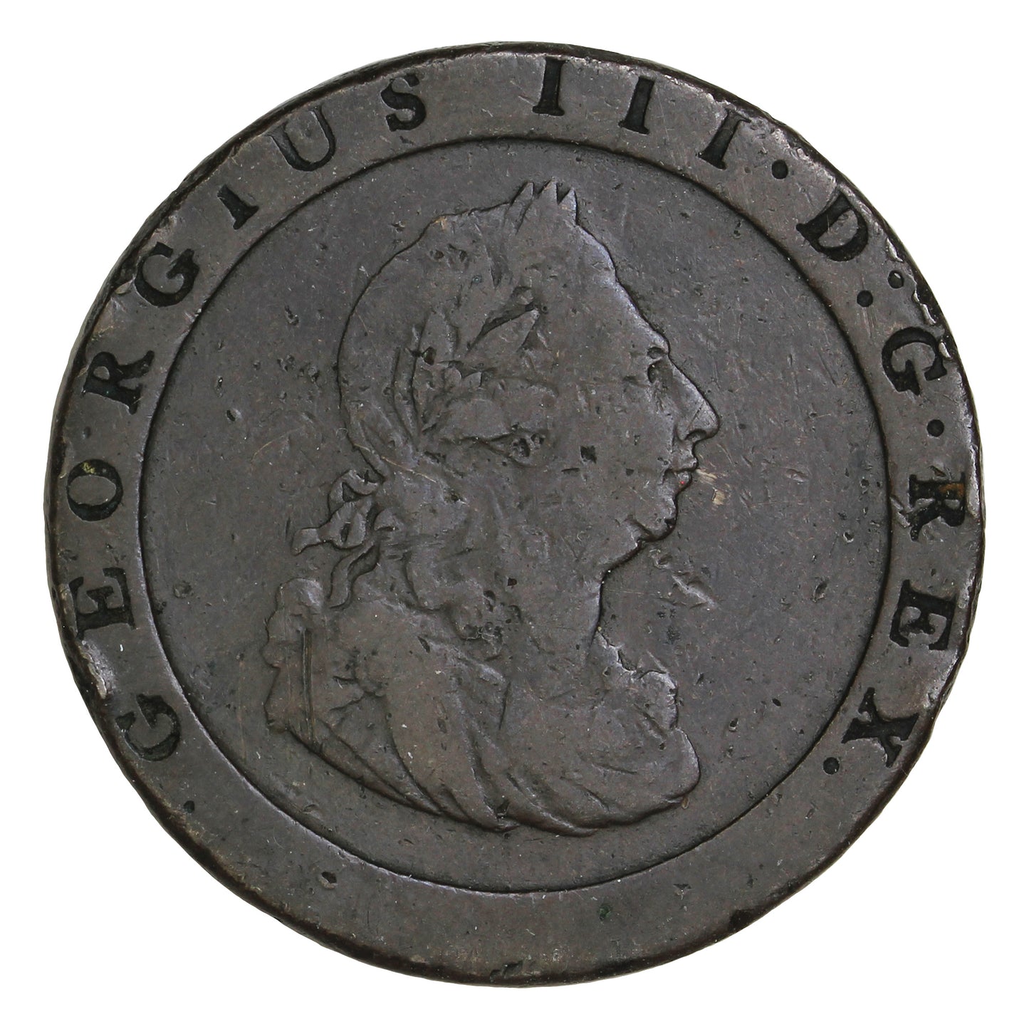 Great Britain 1797 George III Penny F-VF (F15) (L)