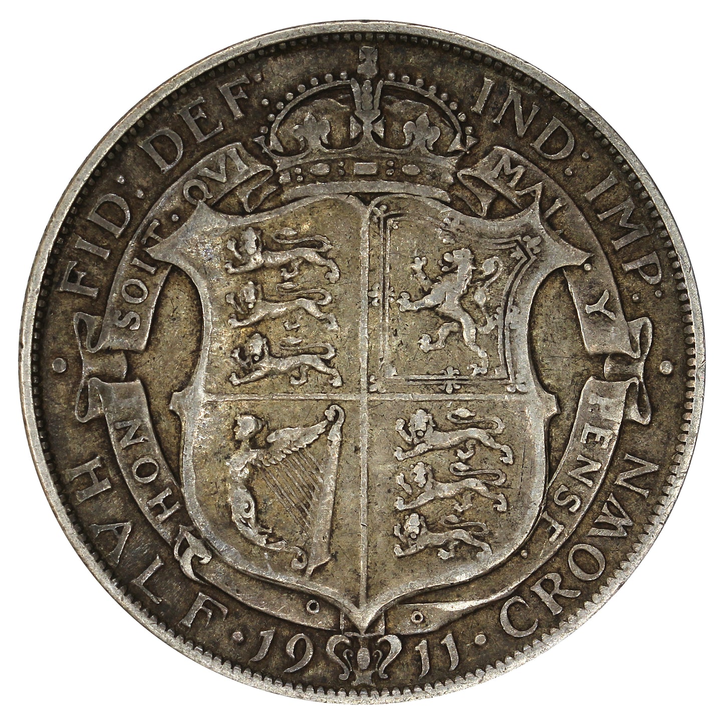 Great Britain 1911 1/2 Crown Very Fine (VF20)