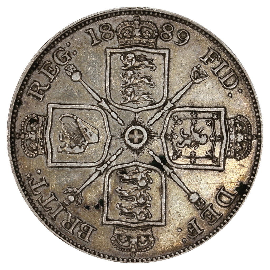 Great Britain 1889 Double Florin Extra Fine (EF40) $
