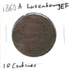 Luxembourg 1860A 10 Centimes Extra Fine (EF40) $