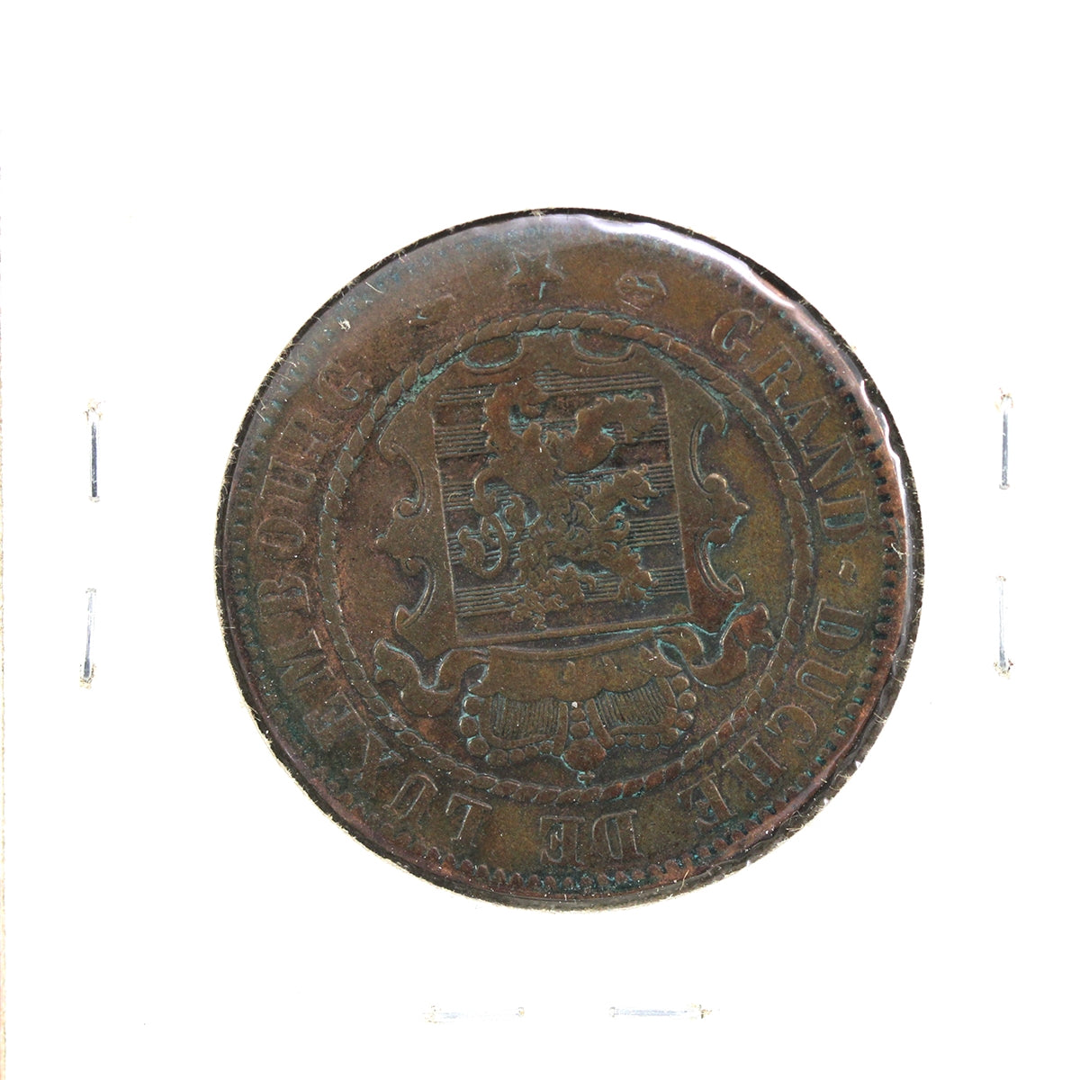 Luxembourg 1860A 10 Centimes Extra Fine (EF40) $