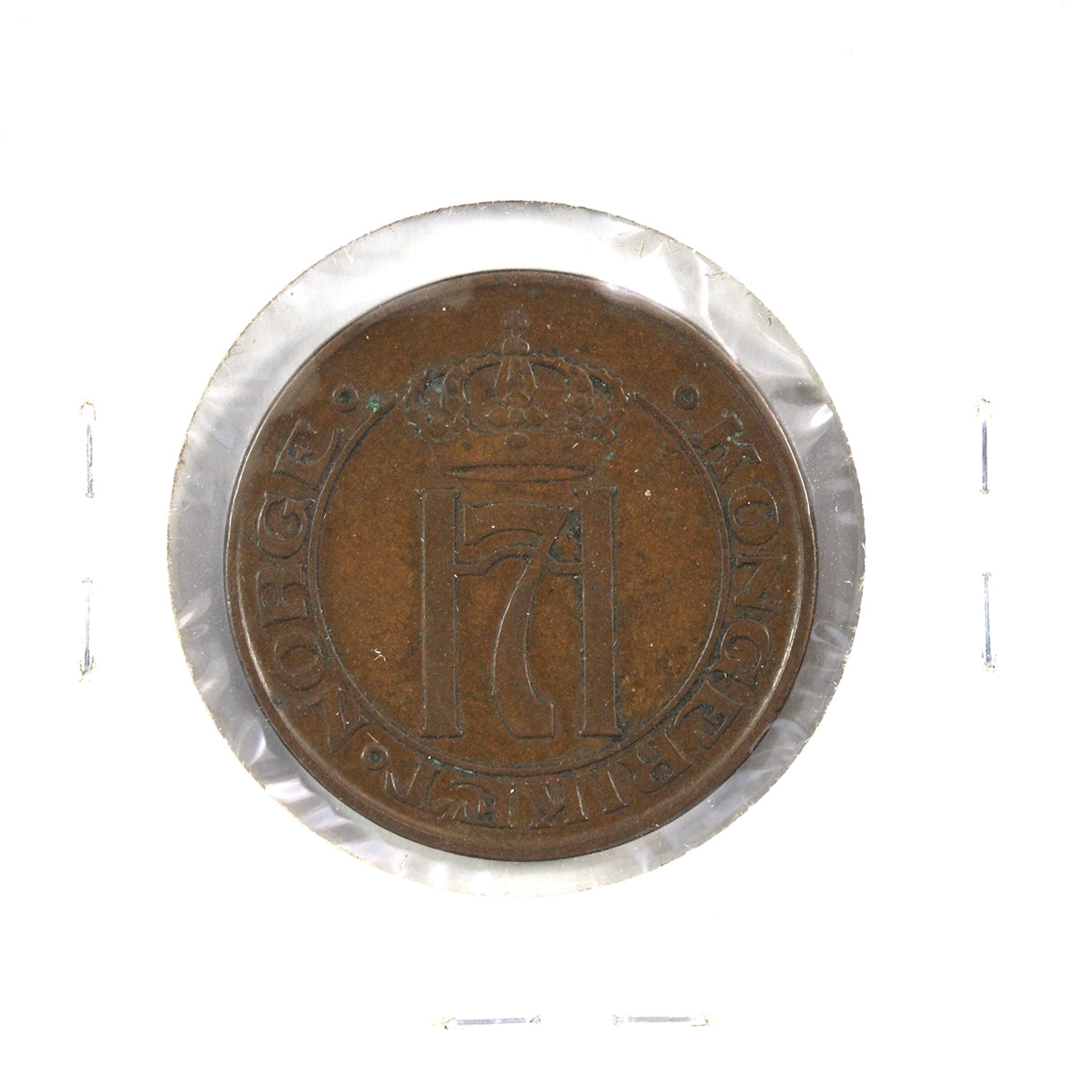 Norway 1915 5 Ore VF-EF (VF-30) $