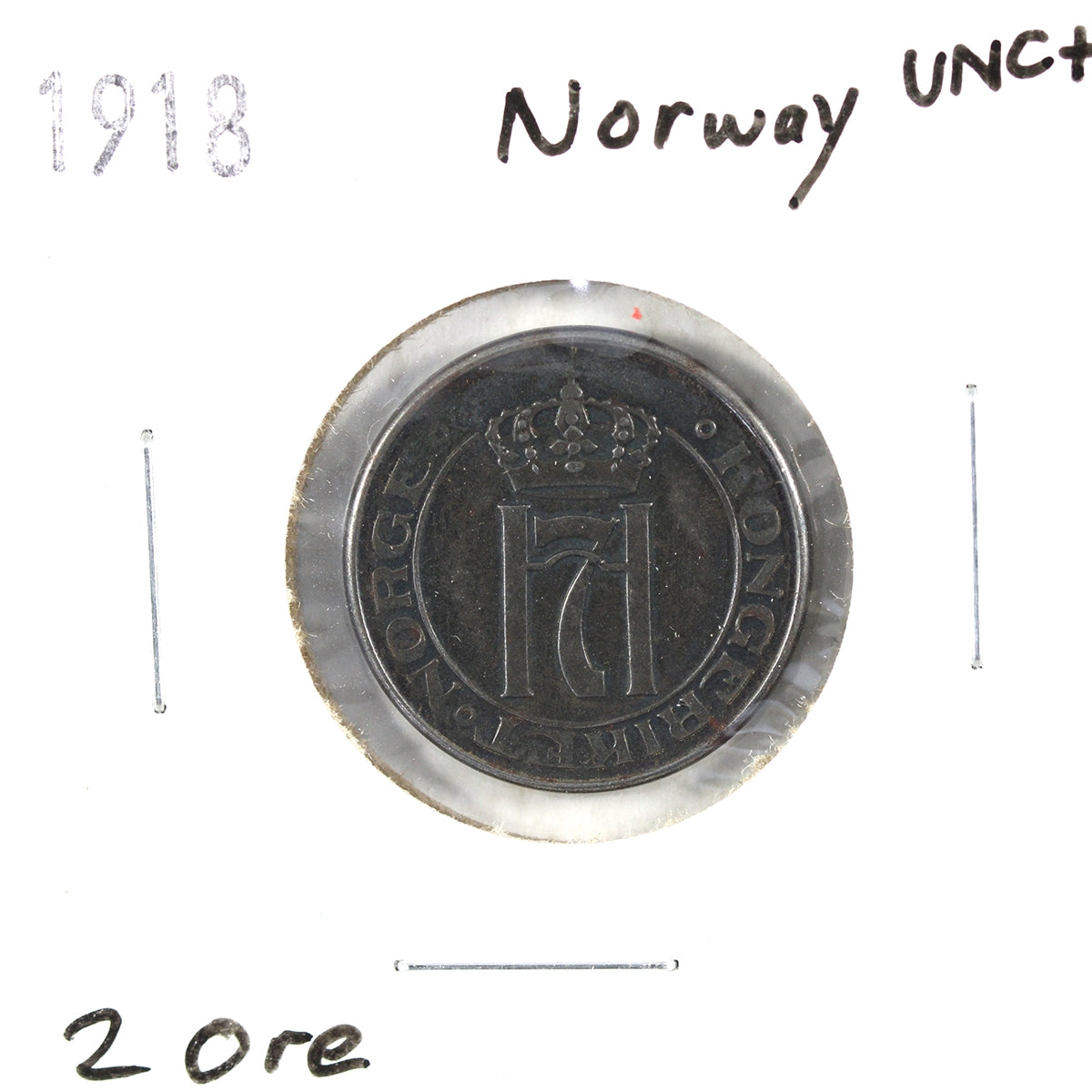 Norway 1918 2 Ore UNC+ (MS-62) $
