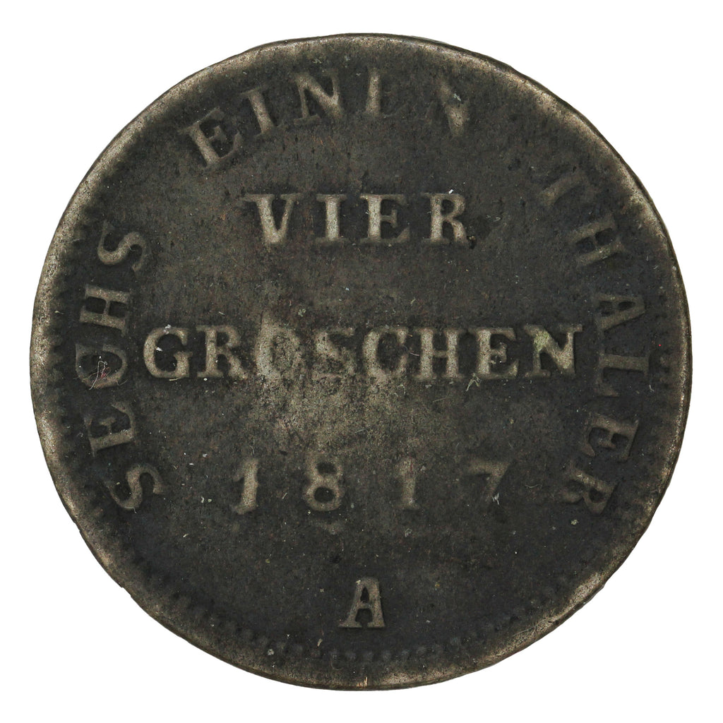 German States 1817A 4 Groschen Fine (F12)